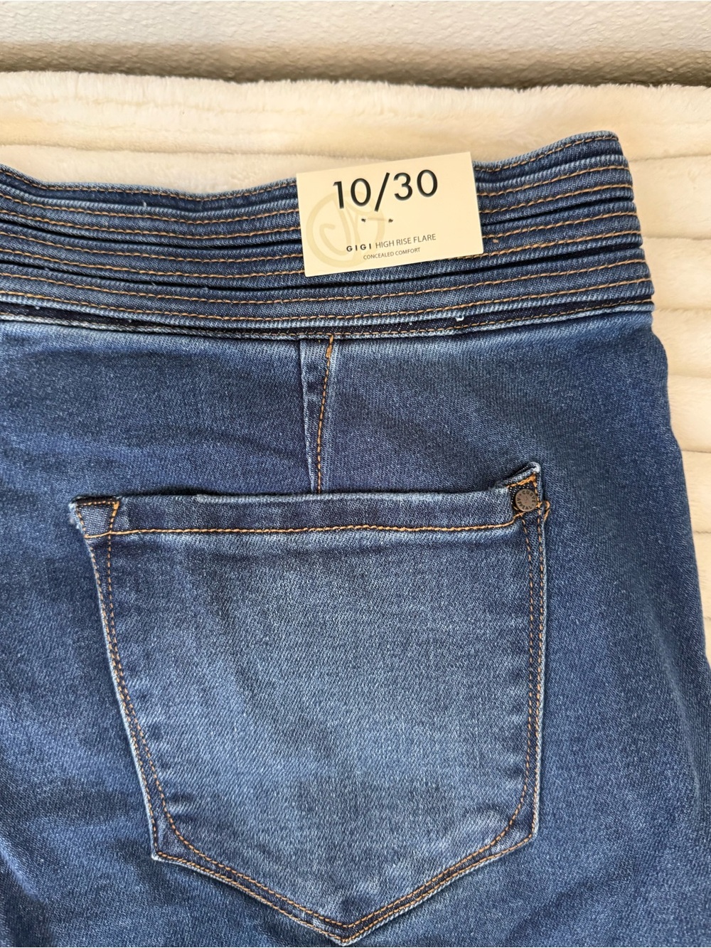 Curve Appeal High Rise Flare Jeans size 10 30 - Picture 11 of 11
